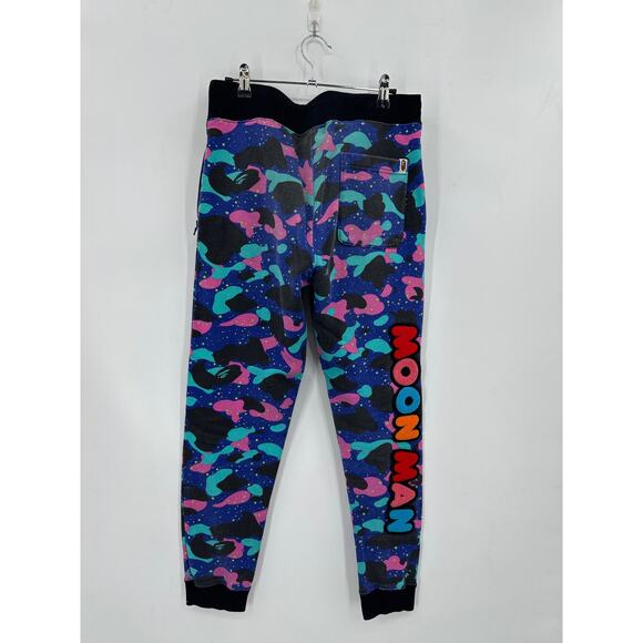 Bape x Kid Cudi Moon Man Camo Slim Sweatpants Size Small $365 Retail - Picture 1 of 7